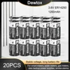 20PCS LS14250 LS 14250 1/2 AA 3.6V 1200mAh Lithium Battery with Pins for PLC CNC Machine Tools Touch Screen Gas Water Meter 1