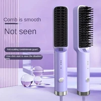Professional Hair Straightener Straightening Brush Hair Comb Hair Straightener Tools Portable Curling Iron For Home Travel 2