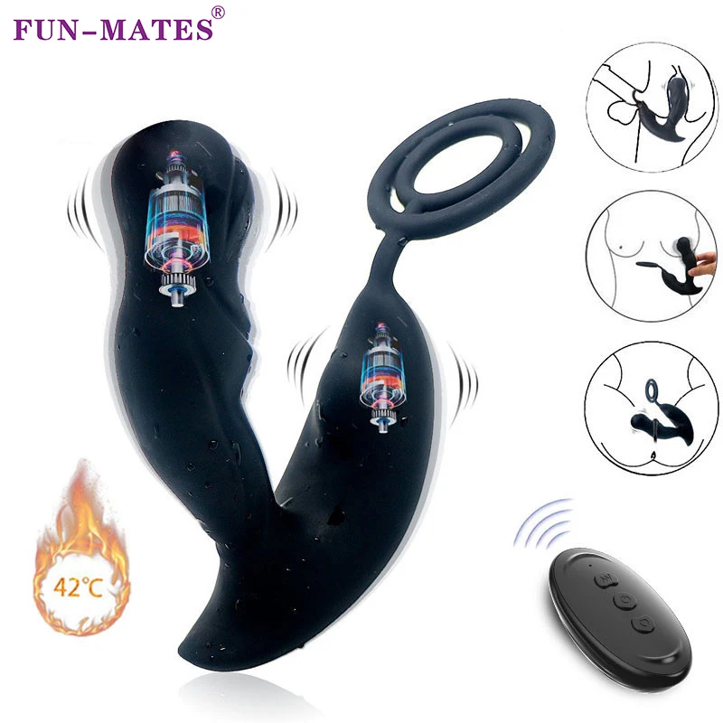 Prostata-Massagegerät, männlich, erhitzend, Aal-Vibrator mit Verzögerung, Ejakulation, Rig, Buttplug, Aal-Vibratoren, Erwachsene, Sex für Erwachsene_voghion.com