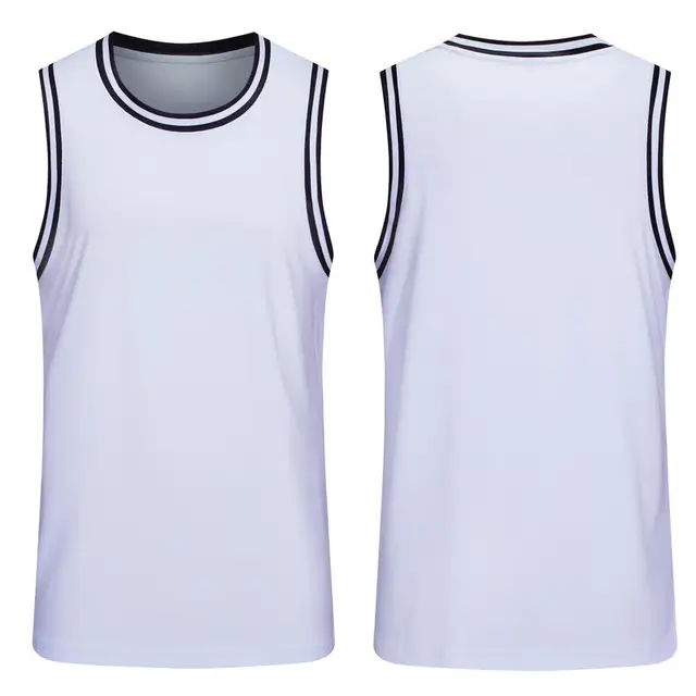 Youth and Adult Basketball Tank Top Plain 100% Polyester Quick Dry Fit Sleeveless Sports T-Shirt Blank Running Jogging Tops 1