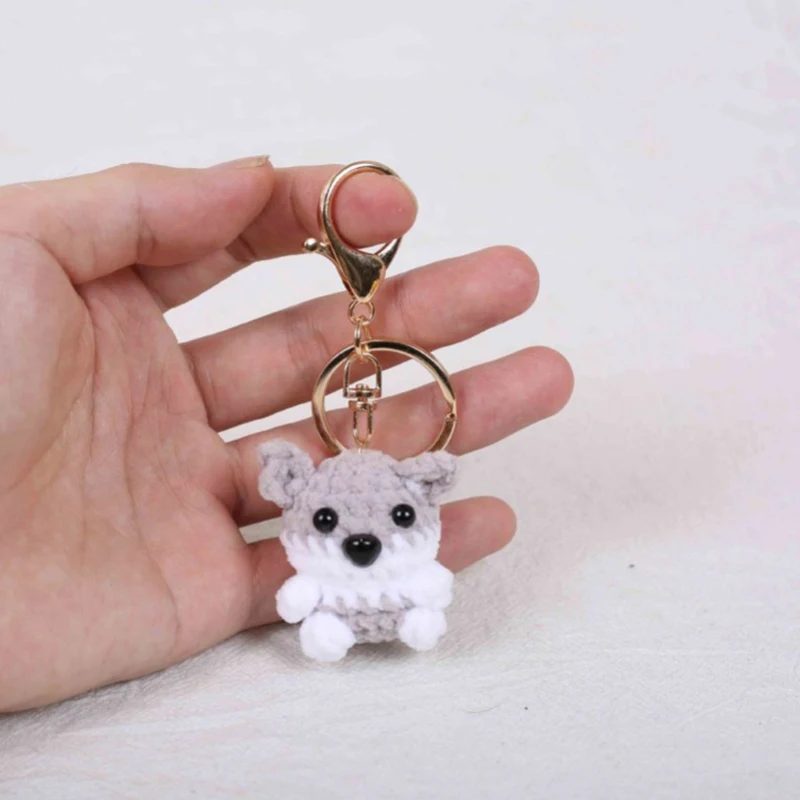 Mini Animal Series Crochet Keychain Cute Animal Doll Keyrings Mini Sheep Cow Knitting Doll Keychain Wholesale Custom Accessories 10 S7b9ca811c2054c22a1ea9b43f2061120J