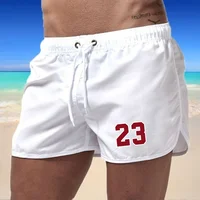 Swimwear Summer Swimming Trunks Pockets Sports Shorts Men Quick Dry Surfing Men's Beach Shorts Beachwear 2024 Breathable Male 1