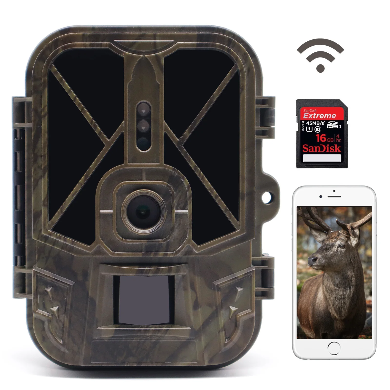 Outdoor Trail Camera 4K/30FPS 36MP WiFi Game Camera 10000mAh