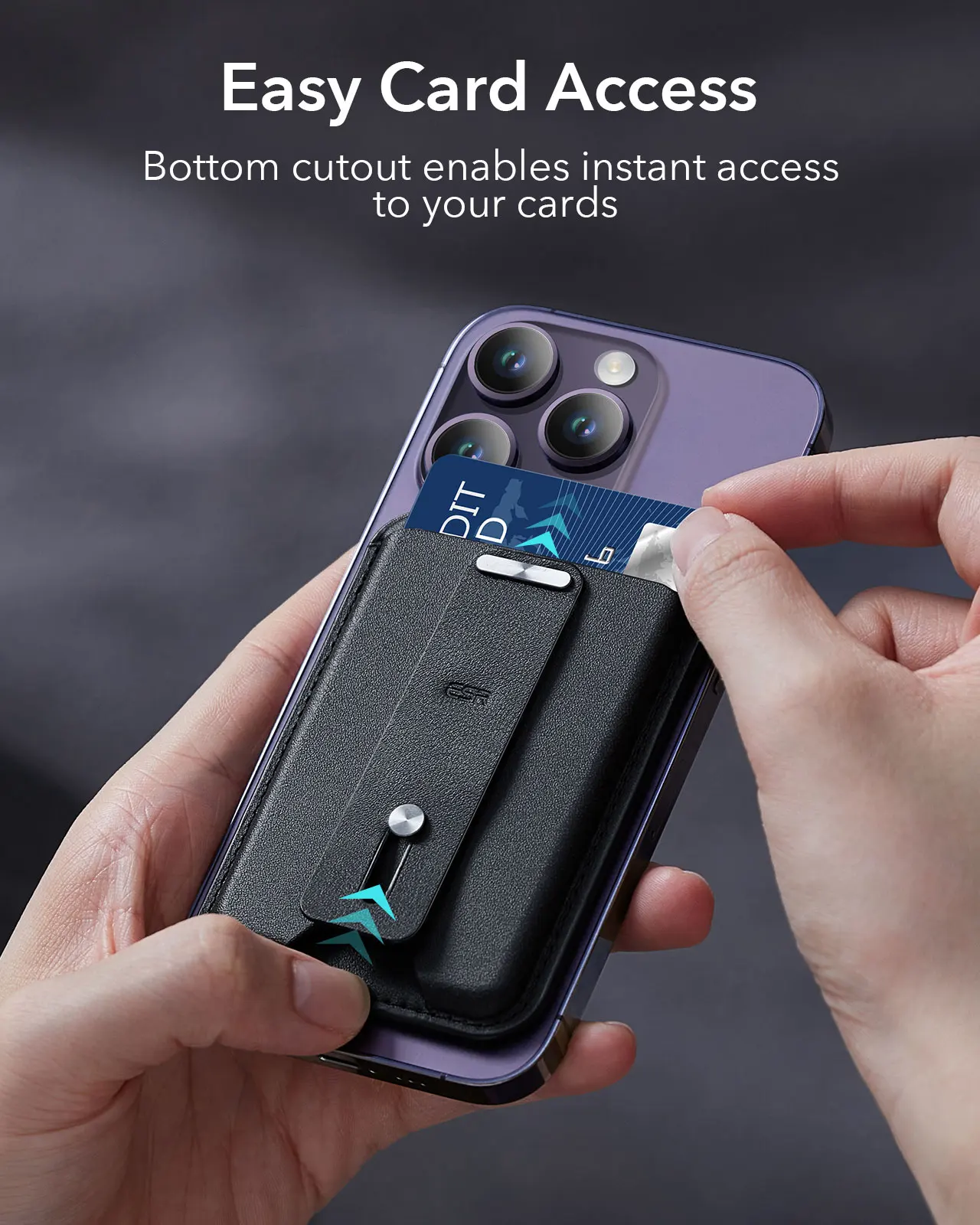 Étui de rangement magnétique pour cartes à puce ESR pour iPhone HaloLock | Diversi