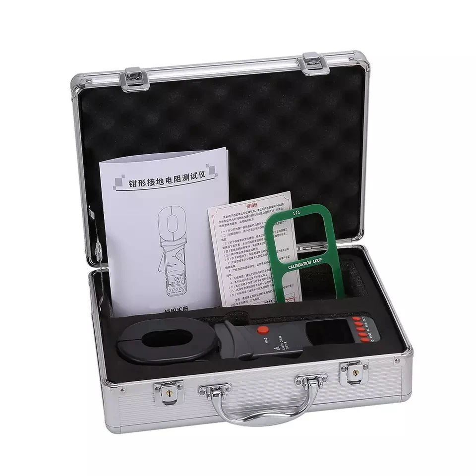 0.01&Omega;-500&Omega; Clamp Ground Insulation Resistance Tester Earth Clamp Tester with Loop Resistance Test