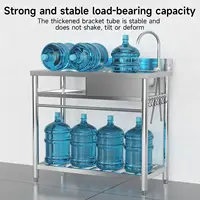 Stainless Steel Prep & Utility Sink With Countertop Faucet Hose Free Standing Single Bowl Commercial Kitchen Sink Workbench 2