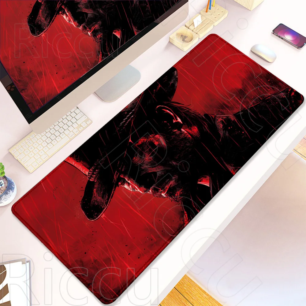 PC-Peripheriegeräte HD Red Dead Redemption 2 Gaming-Tastatur-Mauspad XXL Gamer Schreibtischunterlage Anime Mauspad Esports Computerzubehör