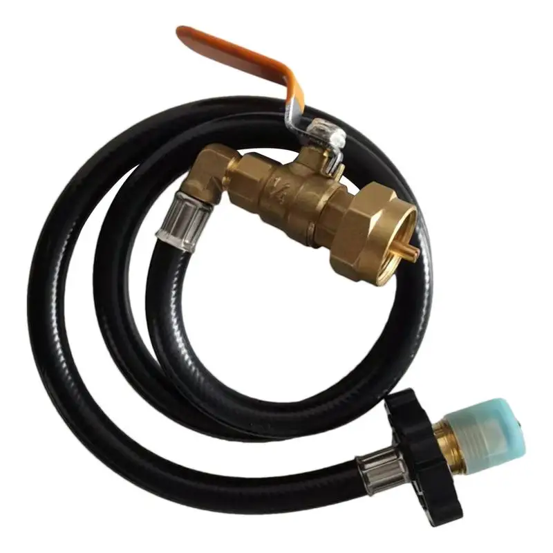 

Propane Refill Adapter Hose Propane Extension Hose With Control Valve 35.5in Long For 1 LB Propane Tank Propane Adapter hose
