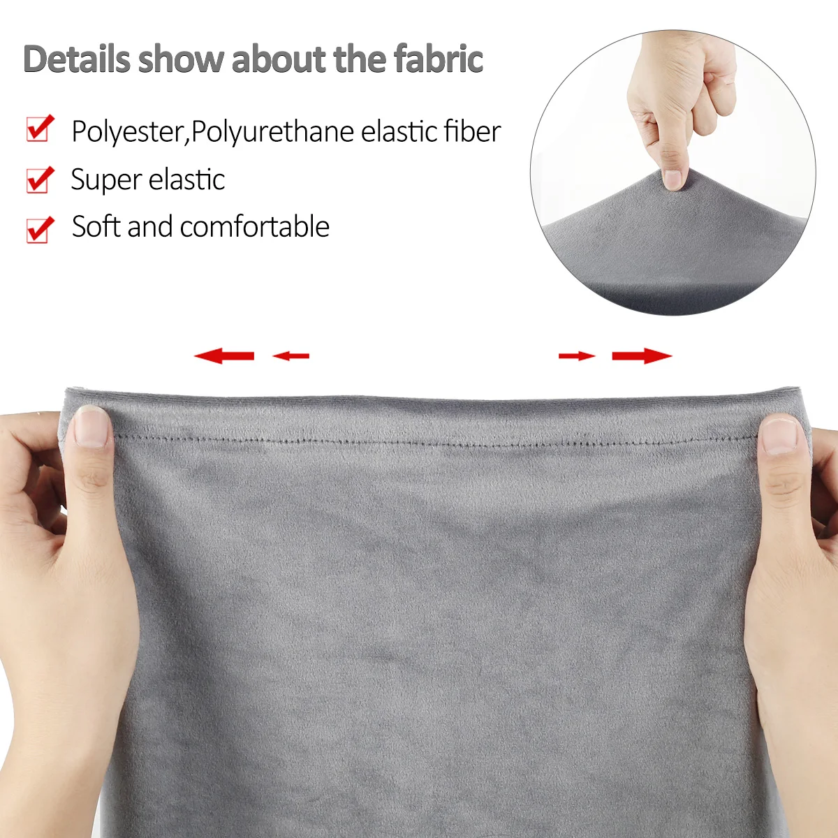 2PCS/Set Modern Simple Household Sofa Armrests Elastic Thickened Sofa Cover Non-slip Protection Armrests Cover for Recliner
