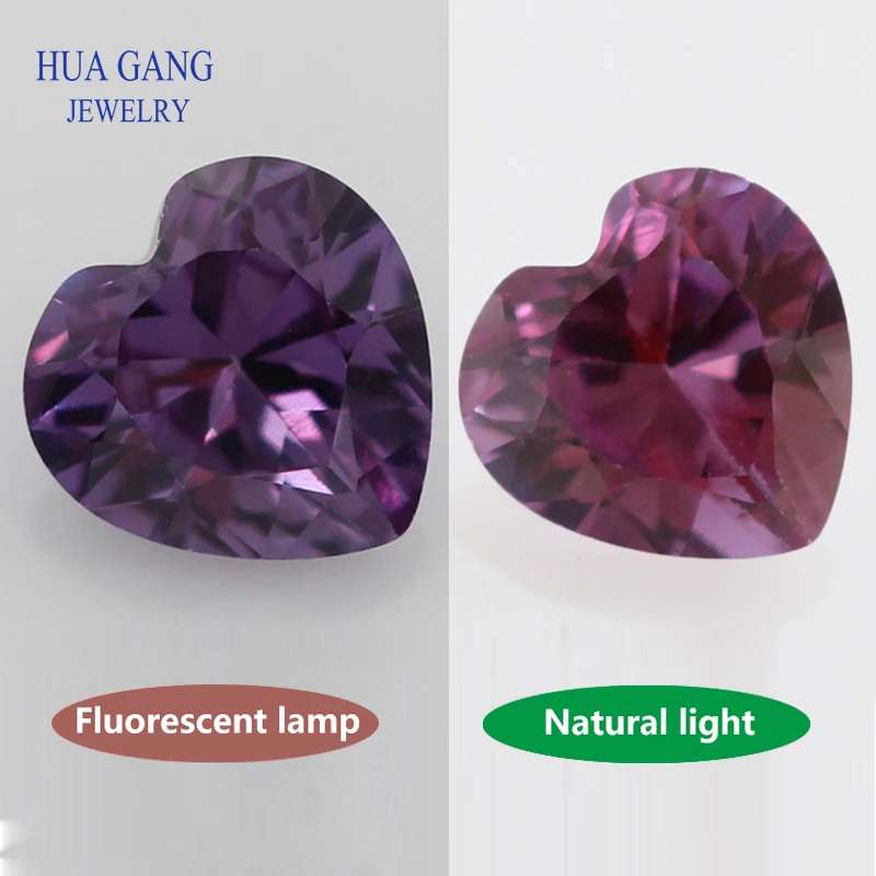 하트 모양 합성 커런덤 로즈, 레드, 화이트, 로얄, 블루, 다양한 색상, 보석 보석, 3 5 8 2 34