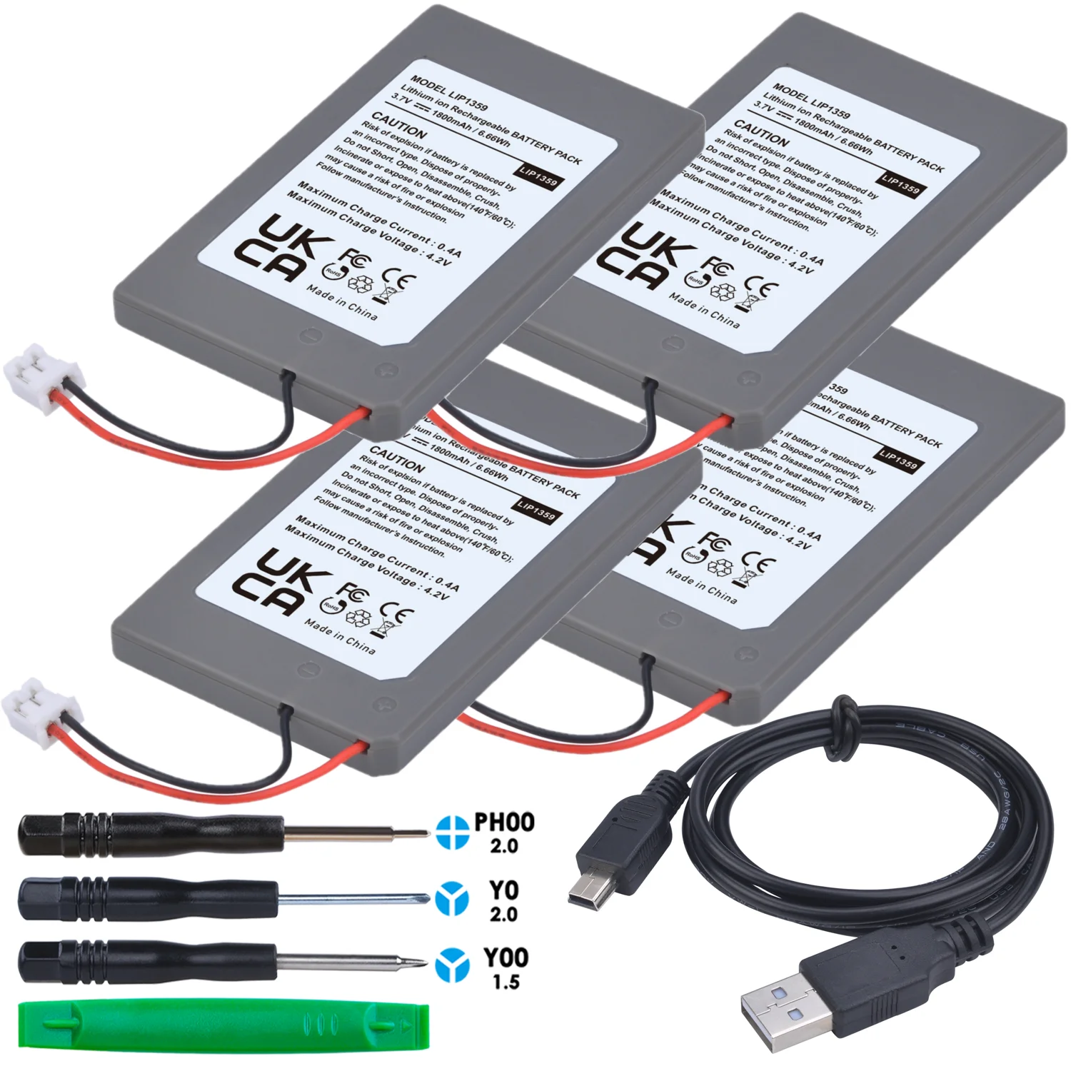 Batteria LIP1359 1800mAh Per Controller Sony PS3 (Modelli CECHZC2U, LIP1472, LIP1859)