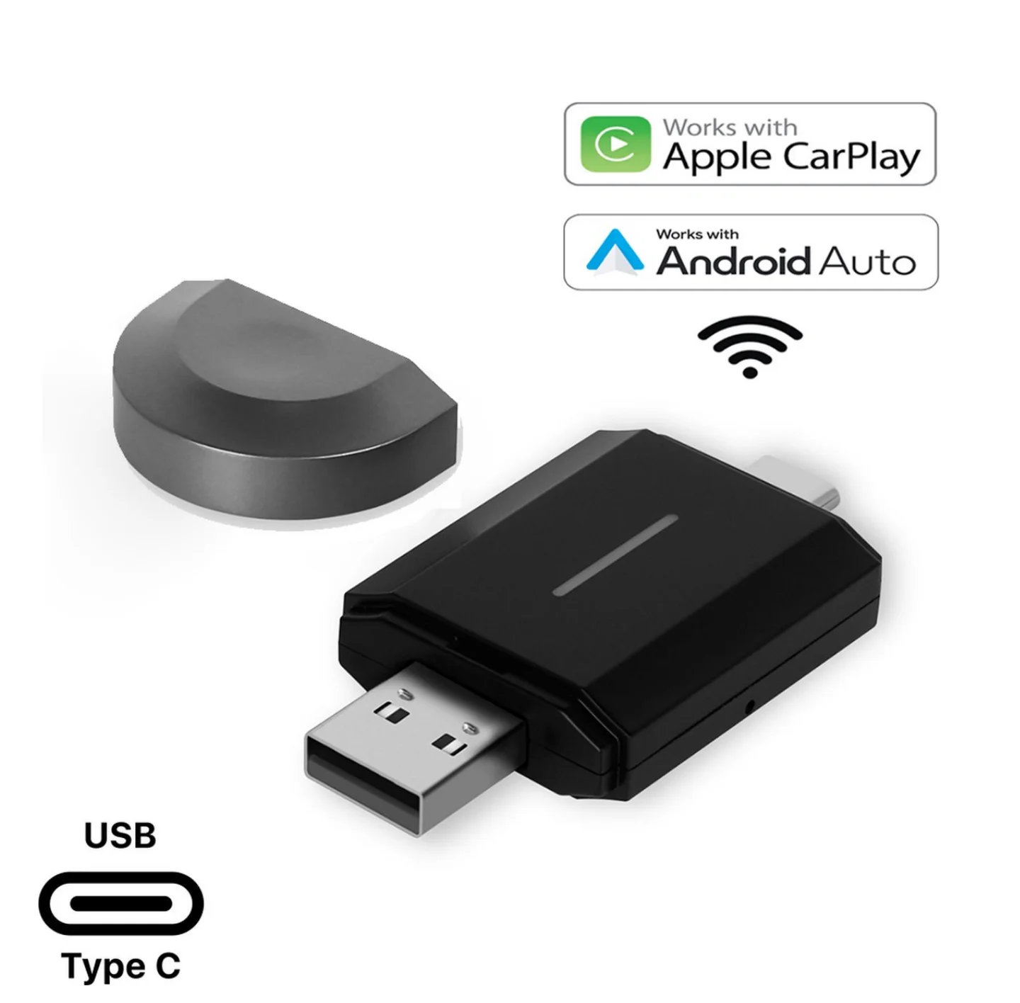 Adaptateur Carplay Sans Fil Pour IPhone, Adaptateur CarPlay Sans Fil