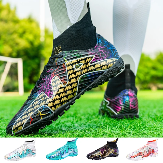 Chaussures de Football crampons football homme originales de la société  pour hommes,football homme, bottes respirantes de terrain de Football sur  gazon, crampons d'entraînement en herbe - AliExpress