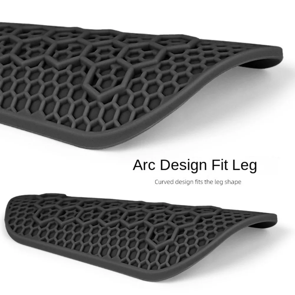 1 Pair Lightweight Soccer Shin Guards Wear-resistant Shockproof Silicone Football Shin Pad Shock Absorbing Leg Protection