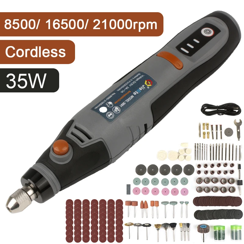 35W Cordless Electric Drill Mini Wireless Engraving Drilling Polishing Pen USB Rechargeable Dremel Rotary Tool Jewelry Metal