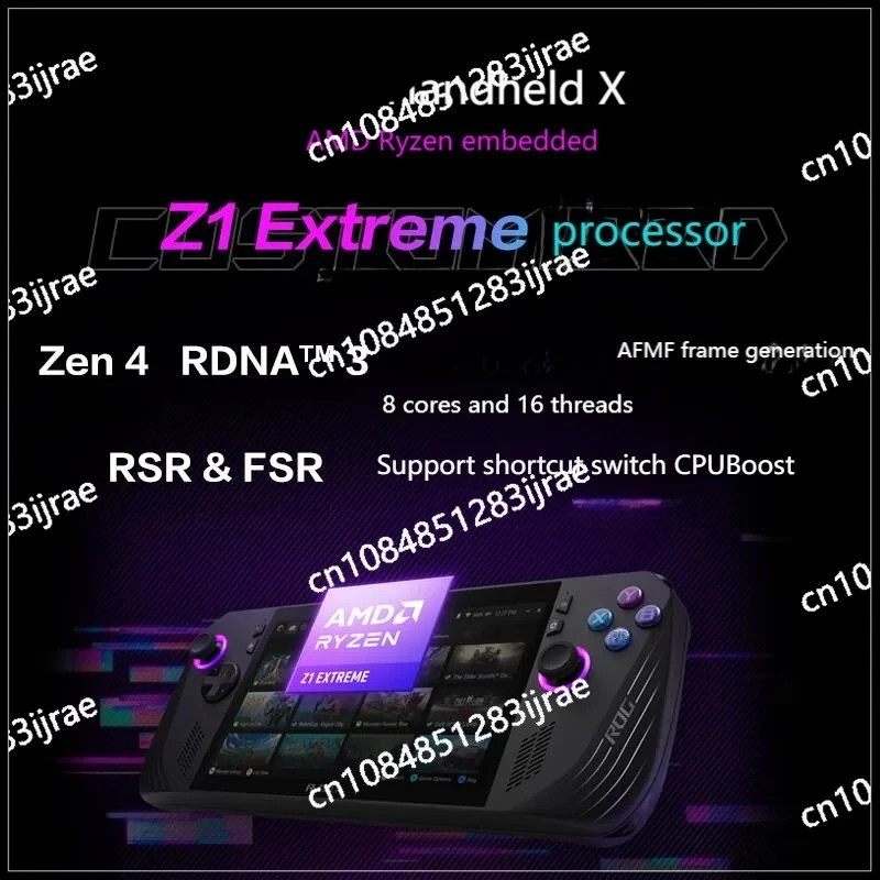휴대용 게임북 듀얼 시스템 업그레이드 1TB2TB4TB, 7인치 FHD IPS 120Hz X Ally 휴대용 게임 콘솔 탑재