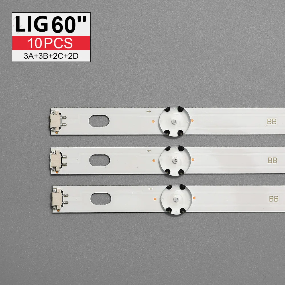 10pcs 3v LED Ʈ Ʈ 60UJ6309 60UJ6300 60UJ6050 60UJ630V 60UJ634V EAV63673006 60UJ63_UHD_A B C D NC600DGE AAFXC