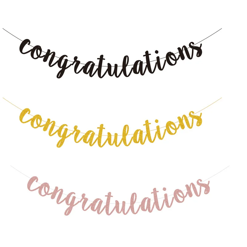 Party Decorations Graduation Party Banner Paper Garland Doctor Hat