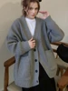 New Fashion Women Long Sleeve Cardigant Long Sweater Casual Loose Knitted Autumn Winter Elegant Casual Top Fall Clothes