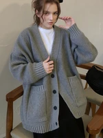 New Fashion Women Long Sleeve Cardigant Long Sweater Casual Loose Knitted Autumn Winter Elegant Casual Top Fall Clothes