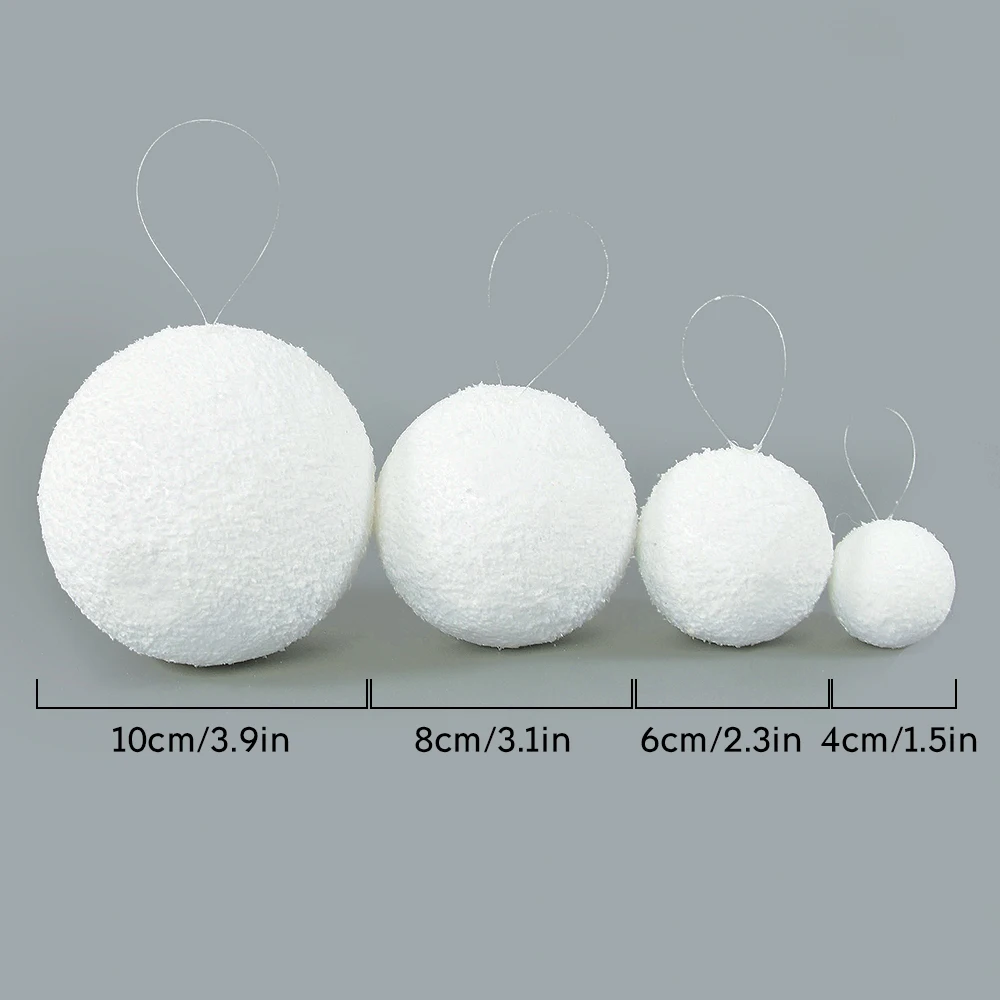 Palline Di Polistirolo 68 Pezzi - 3cm, 4cm, 6cm Per Fai Da Te, Decorazioni E Artigianato - Foto 5