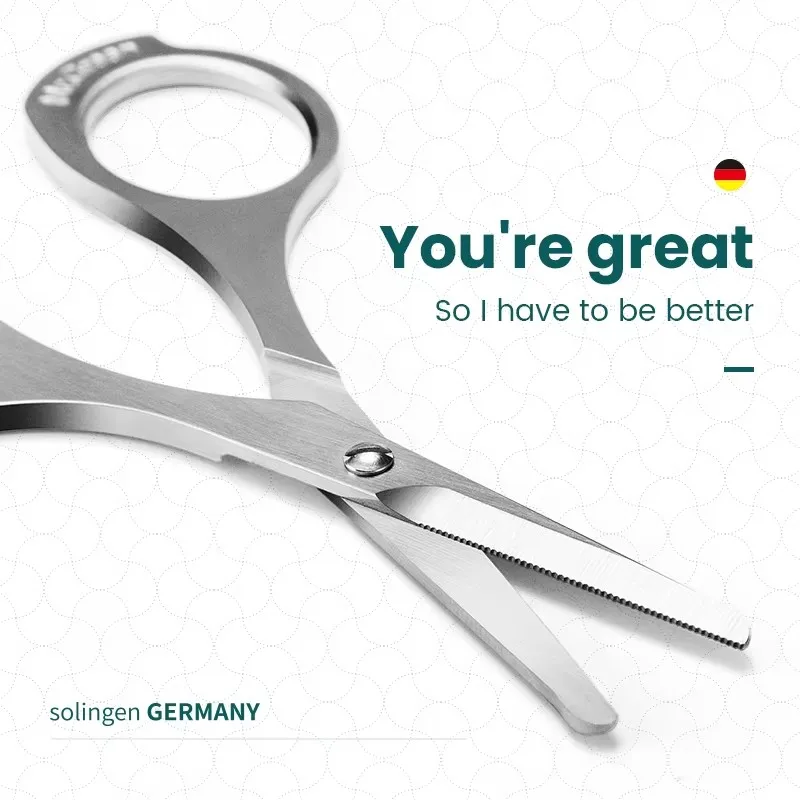 MR.GREEN Nose Hair Scissor Makeup Scissors Surgical Grade Stainless Steel Face fine Hair Removal Tools With Rounded tips 6
