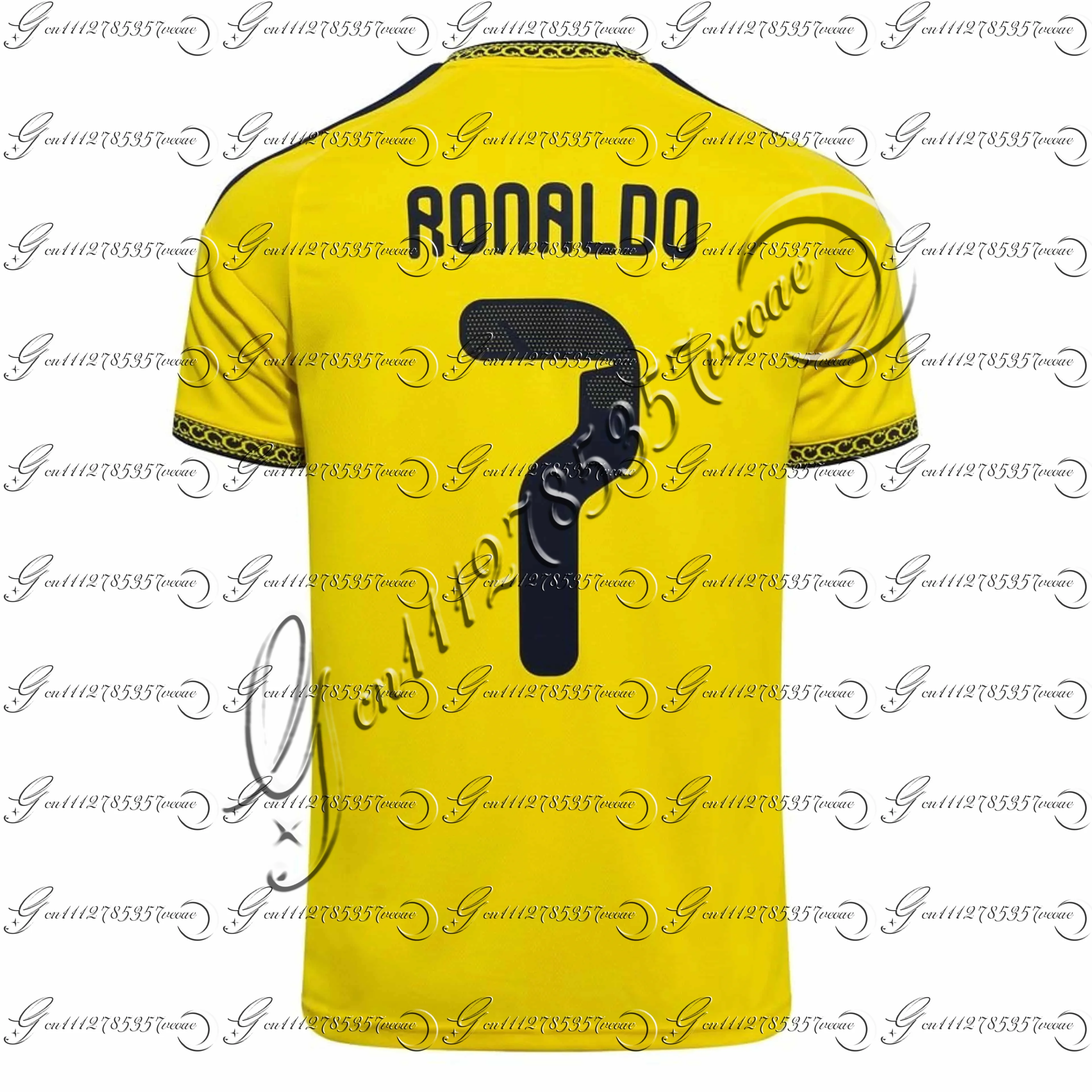 Al Nassr Ronaldo Fußball-T-Shirt für Herren # 7 Kurzarm-Fans-Version Sporttrikot Familien-Set 26-27 Fußballtrikot