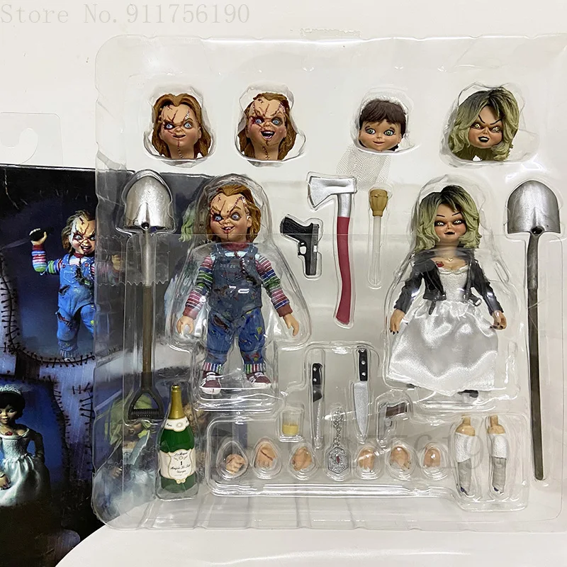 NECA Bride Of Chucky Figure Ultimate Chucky Tiffany Gets