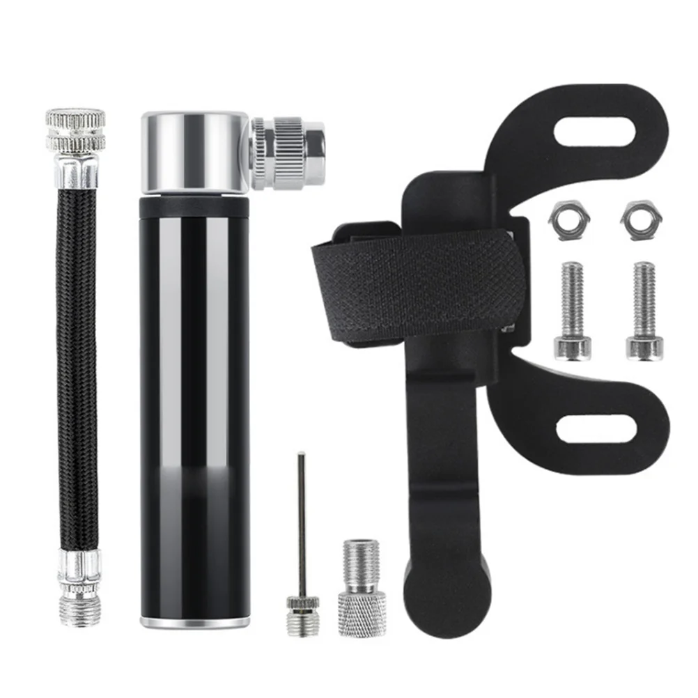 

1 Set Mini Inflator Tire Pump Portable Aluminum Alloy Mountain Road Bike Air Cycling Pump Tyre Manual Parts (Box Packing)