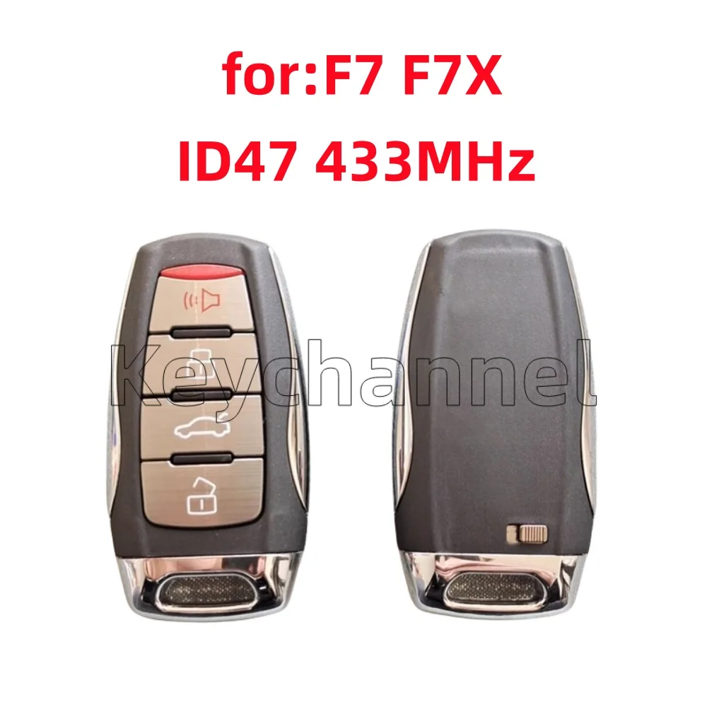 4 buttons Car Key Remote Keyless Fob ID47 Chip 433MHz Smart Key for Great Wall HAVAL F7 F7X H2S H6 Replament Proximity Remote