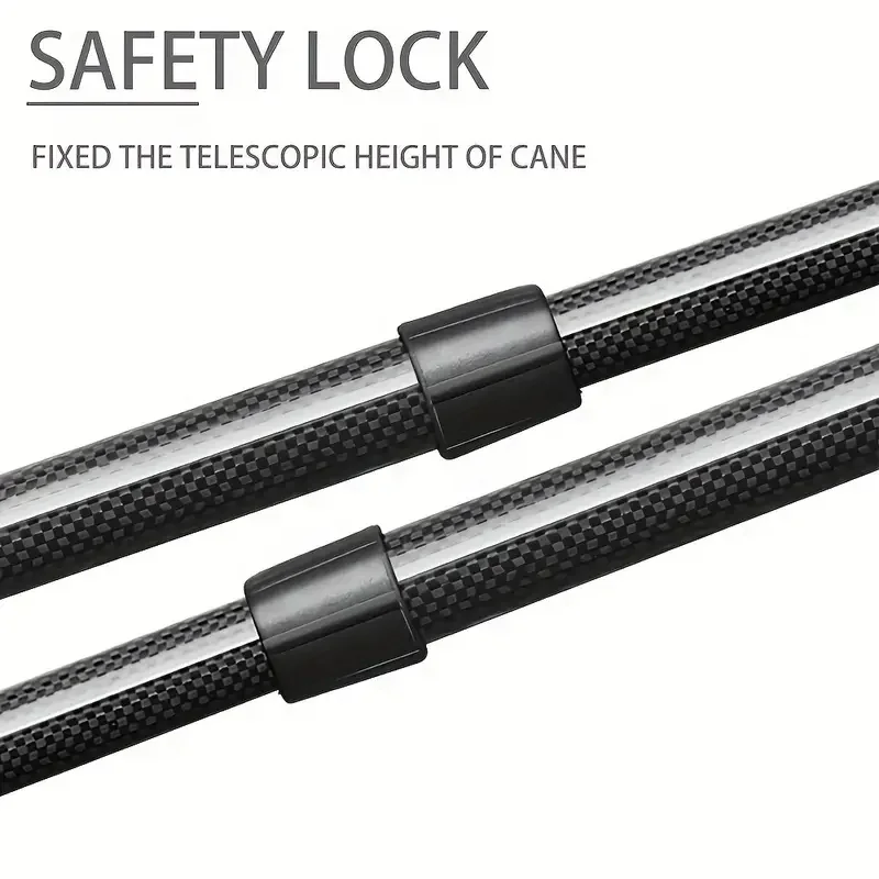 Carbon Fiber Walking Stick Adjustable,Collapsible,Lightweight,Free Standing Cane,Anti-Slip,Pivot Tip,Heavy Duty Walking Cane 5