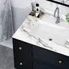 31-inch Marble Dressing Table Bathroom Cabinet Light Luxury Wash Basin Bathroom Combination Slate Integrated Basin Wash Basin 5