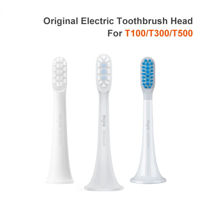 Toothbrush Heads 3pcs Original XIAOMI MIJIA T100 T300 T500 Sonic Teethbrush Replacement Heads Sonic Oral Hygiene Mi Oral Clean