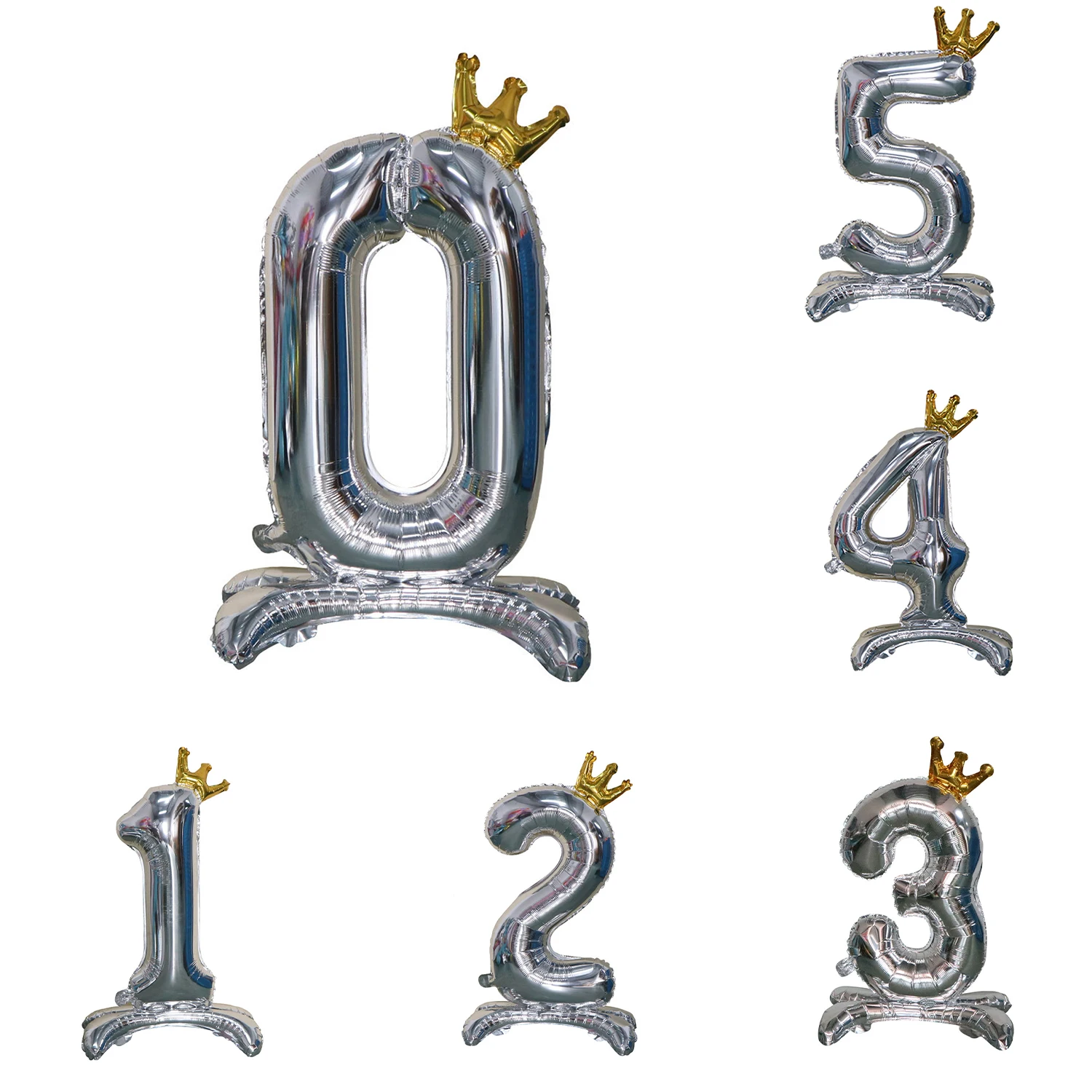 

32inch Number Aluminum Foil Balloons Cream Caramel Color Digit Figure Balloon Baby Shower Birthday DIY Decor Party Supplies