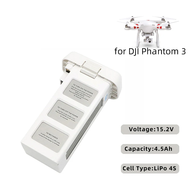 Batteria Di Ricambio Per Drone 4500Mah 15.2V Per Dji Phantom 3 Professional & Phantom 3 Advanced & Phantom 3 4K