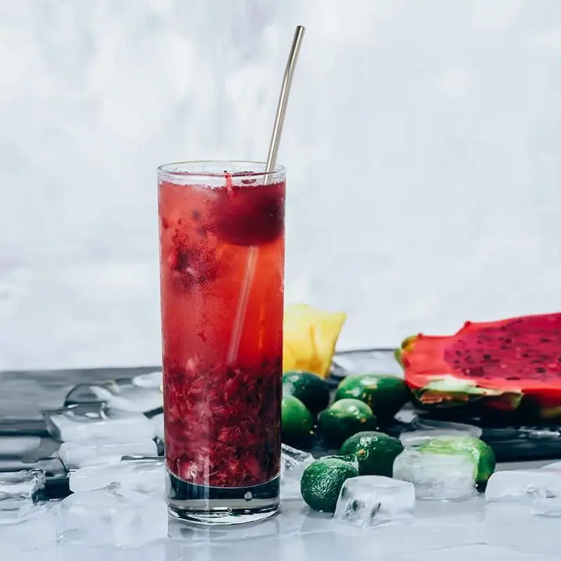 Reusable Tea Drinking Straws Spoon Yerba Mate Tea Filter Bombilla Gourd Cocktail Stainless Steel Straw Spoon Tea Bar Tool #W0