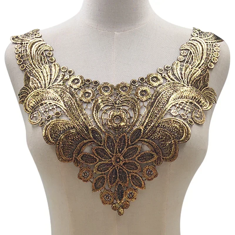 Beautiful Lace Collars European Style Floral Embroidery Decorative Collar Woman's Garment Accessories