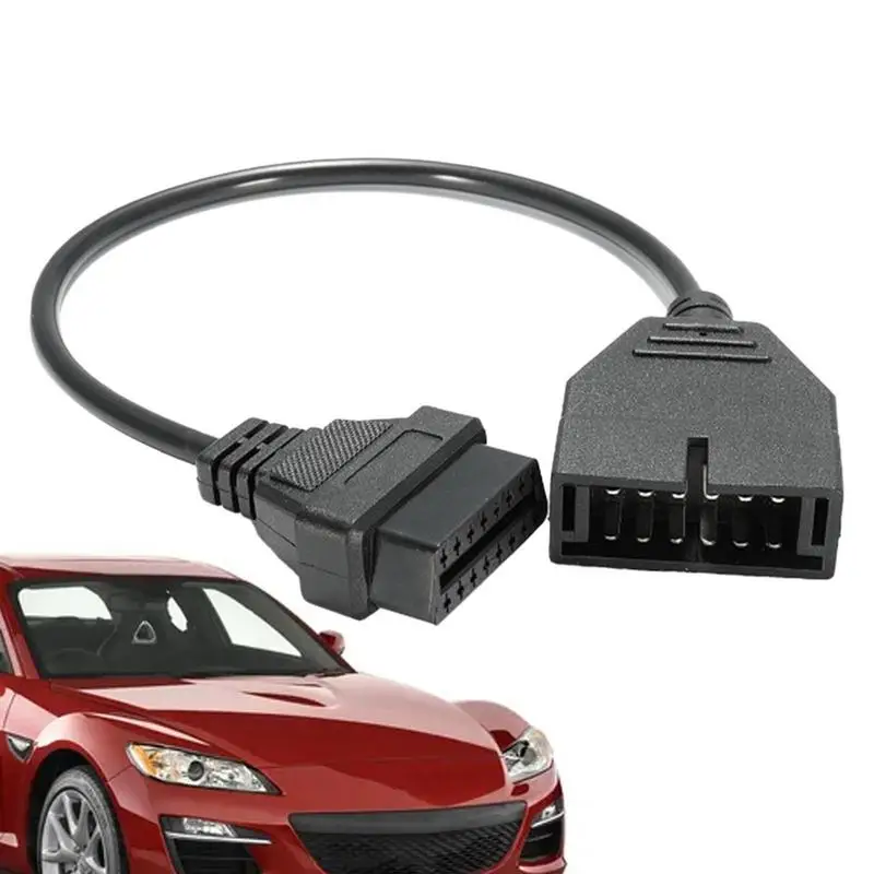 

12 Pin OBD1 To 16 Pin Convertor Adapter Cable Diagnostic Scanner Connector Cables For Vehicles Auto Diagnostic Tool