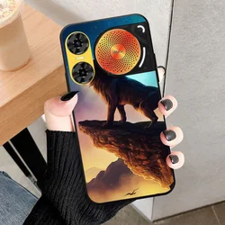 ZTE Nubia Music 2 Shockproof Lion & Wolf Design Silicone Phone Case - Black for Nubia Music 2 (55)
