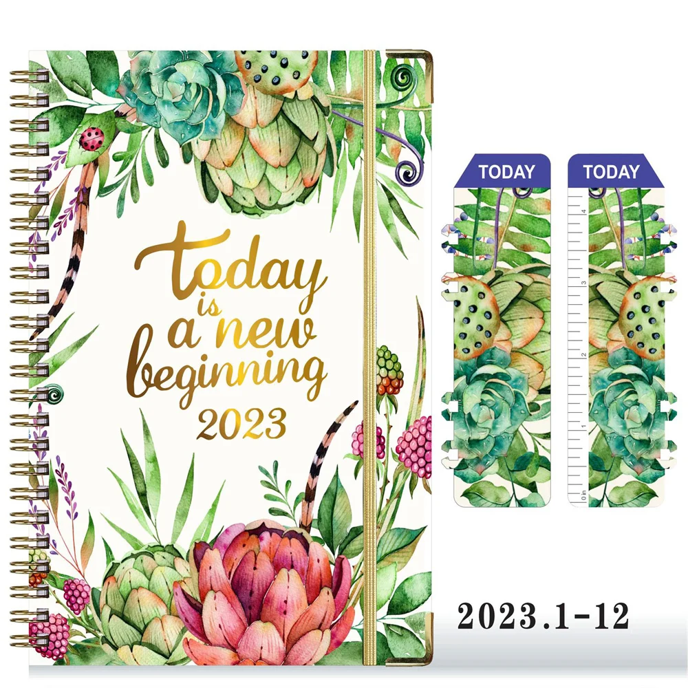 Daily Calendar Planner Notebook Weekly Monthly Office Agenda Organizer Time Management Personal Appointment Journal Wedding