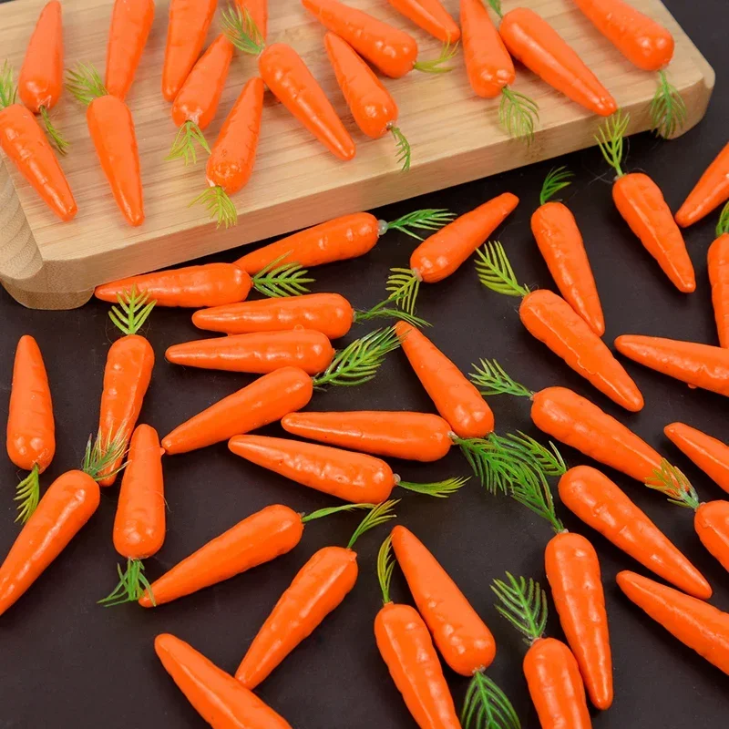 Easter Decoration Simulation Carrot 10/20/50Pcs for food model,food photography props,kitchen food toys,vegetable ornaments