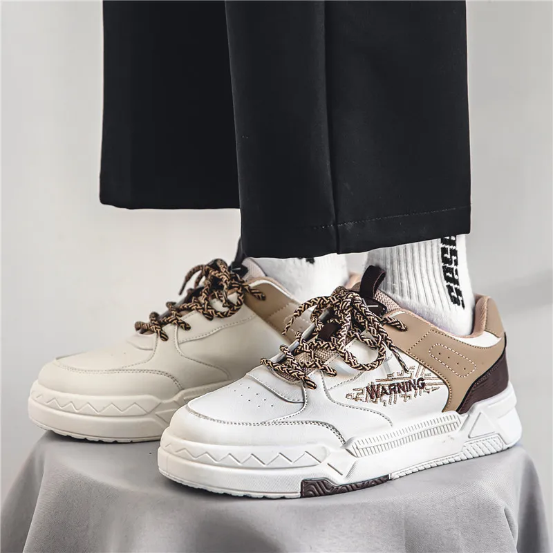 Men's Fashion Sneakers Outdoor Platform Shoes Comfortable Lace-up Casual Shoes Versatile Sneakers New Men Shoes Chunky Sneakers