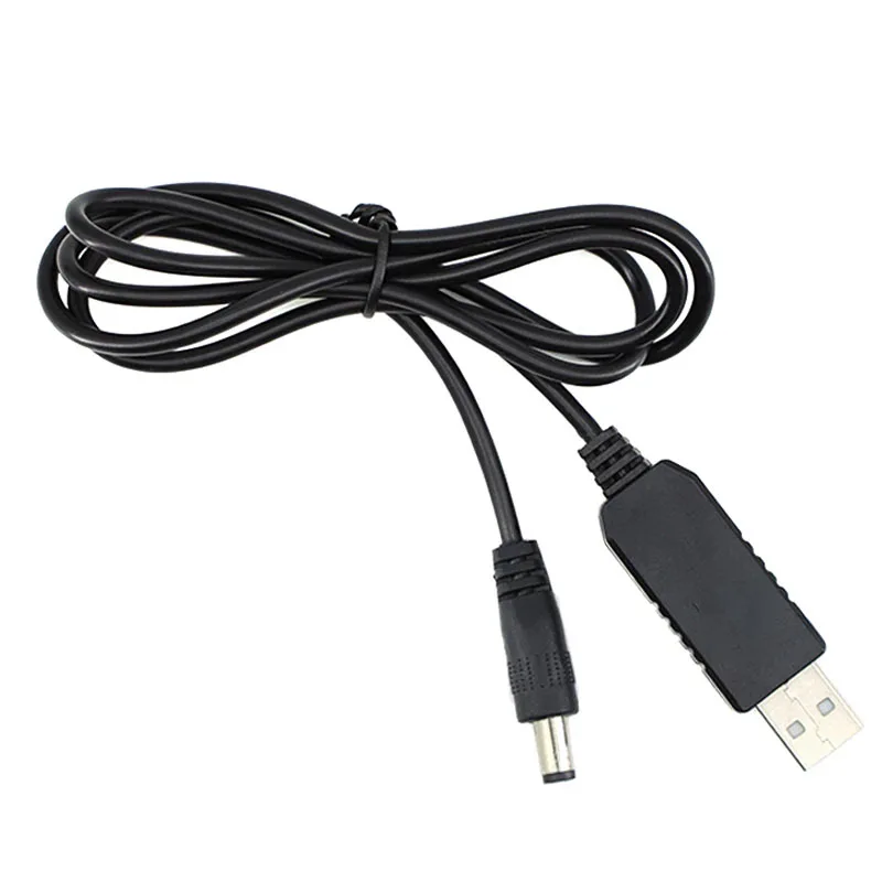 USB 전원 부스트 라인 DC 5V를 DC 8.4V/9V/12V/12.6V로 승압하는 모듈 USB 컨버터 어댑터 전원 연장 케이블 2.1x5.5mm