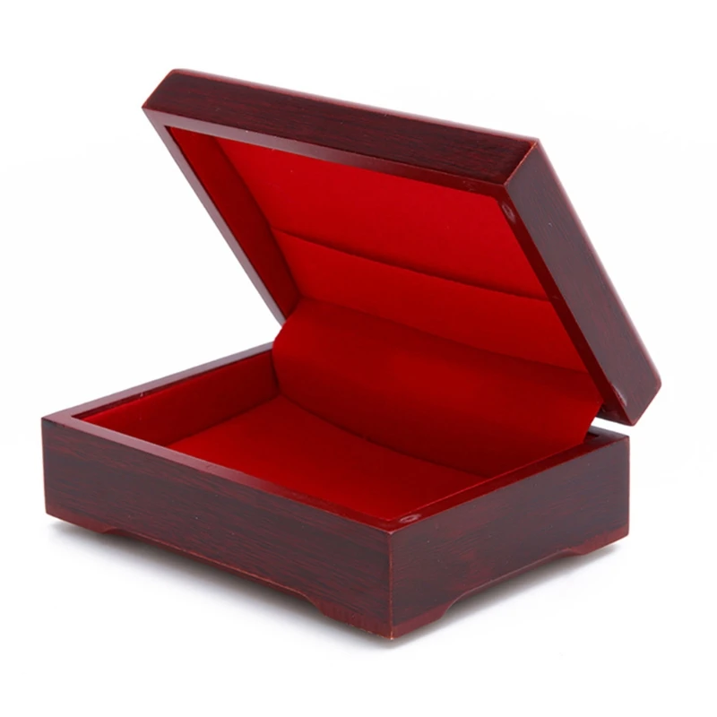 Playing Cards Wooden Box Cards Container Storage for Case Vintage Holder Playing