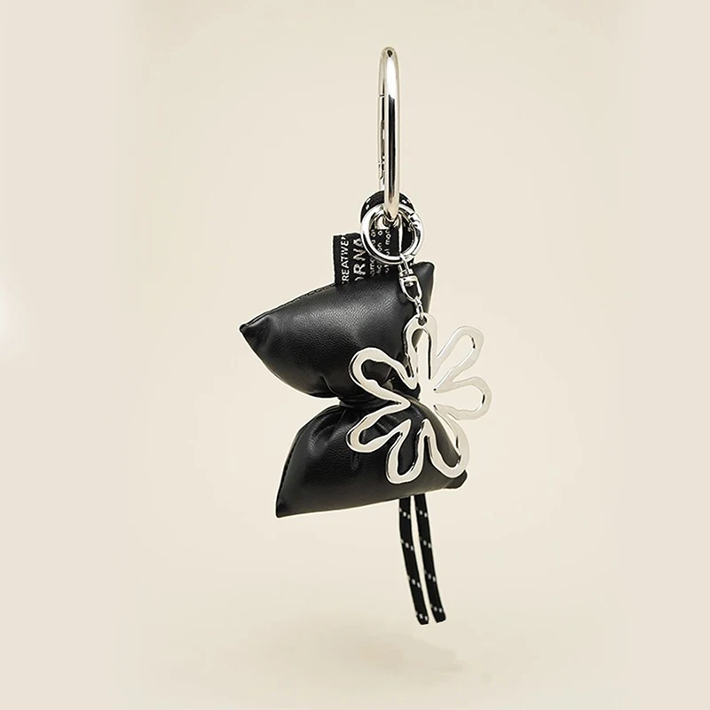 Bowknot Heart Pendant Cellphone Charm Hanging Detachable Bow Phone Lanyard Handmade Keychains for Women Bags Gift