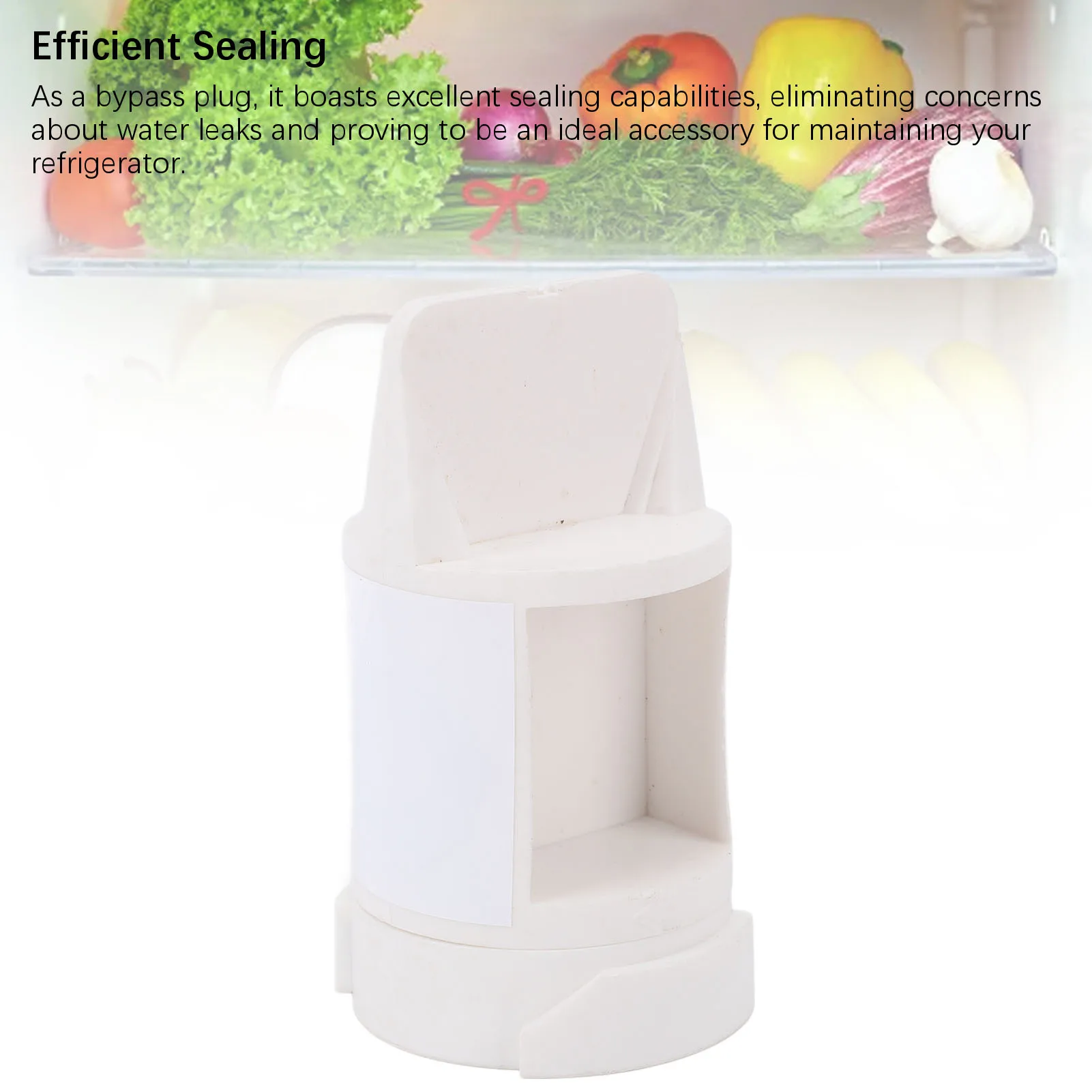 Fridge Water Filter Bypass Plug WR17X33825 Refrigerator Water Bypass Plug ABS Fridge Water Filter Bypass Plug for Replacement