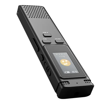 64GB/16GB/8GB Digital Voice Recorder Voice Activated Audio Recording Noise Reduction with Playback MP3 Music Player 288hrs