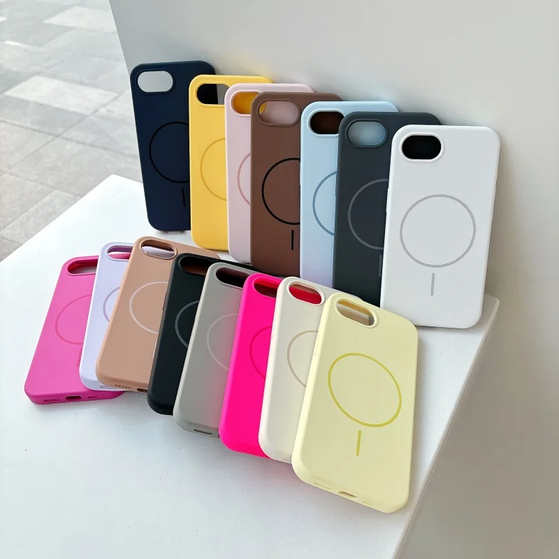Magnetic Matte Soft Cover with Liquid Silicone