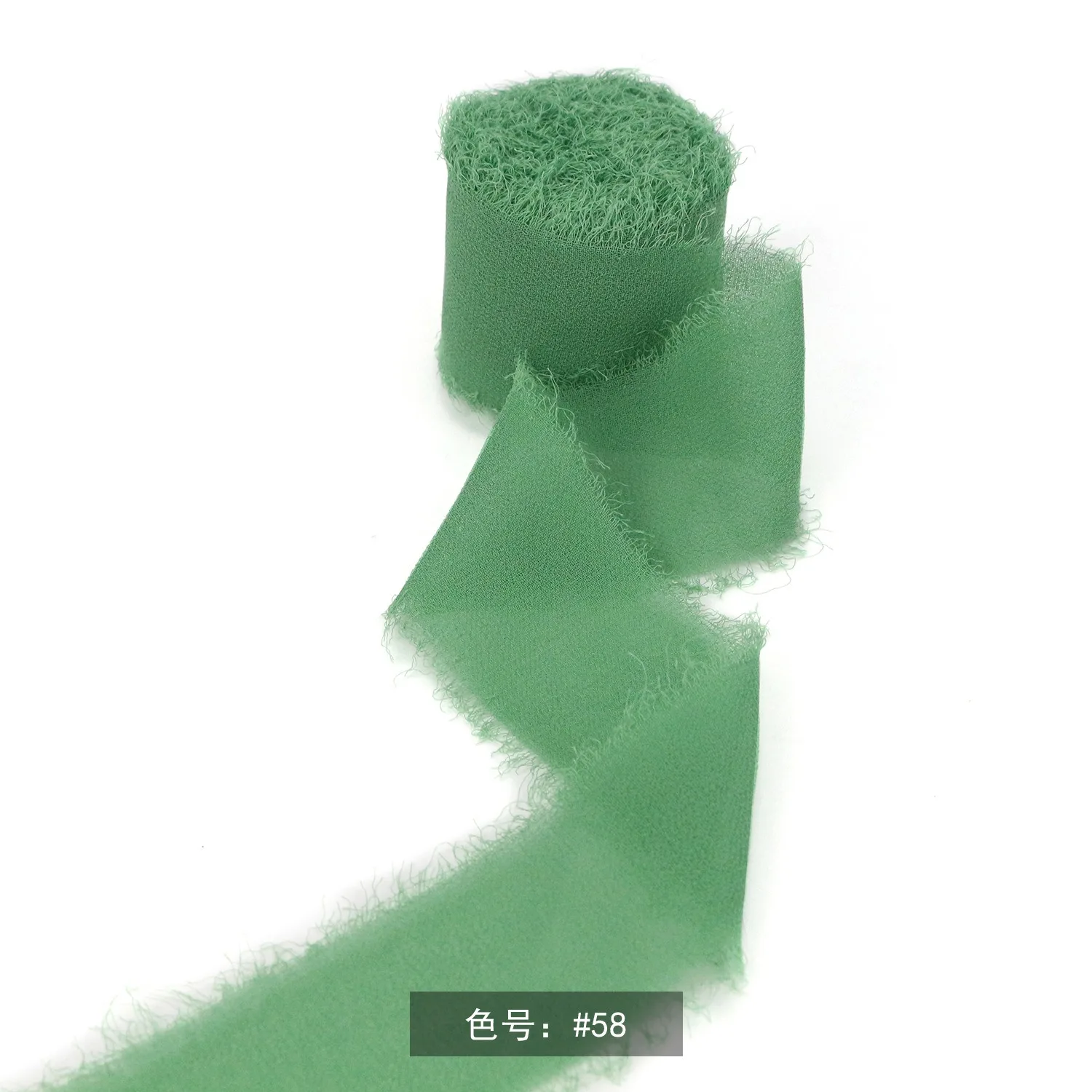 Cintas De Regalo CHUQING Cinta De Regalo Para Boda, Cinta De Gasa, Cinta Verde, Cinta De Festival, Cinta Decorativa Con Flecos Para Ramo De Flores, Embalaje De Lazo Grande Para Regalo