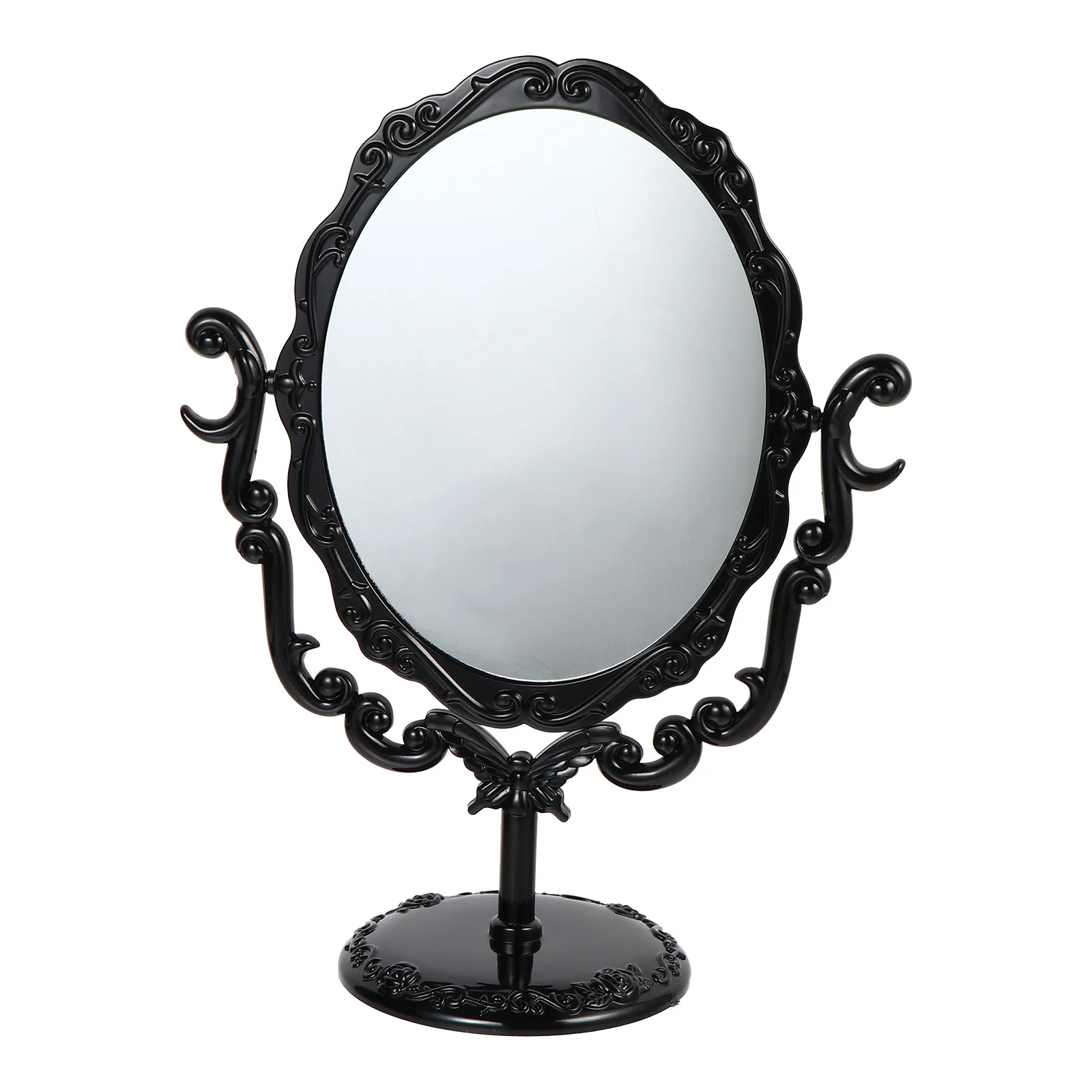 

Desktop Makeup Mirror Wall Mounted Vanity Retro Decor Decorative Mini Travel Rustic